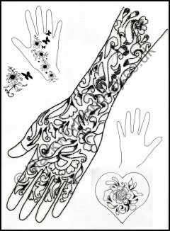 CH0298 - Henna Hand - 3.50 GBP